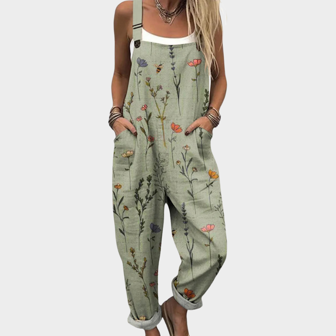 Anna - Comfortable Printed Overalls