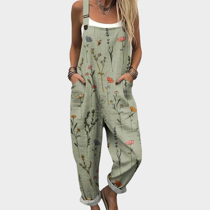 Comfortable Printed Dungaree
