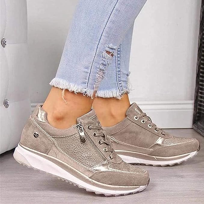 Ginette | Zip-Up Orthopaedic Sneakers