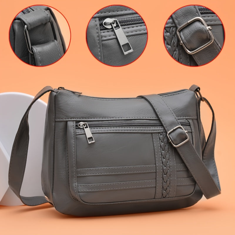 Elara™ Vintage Crossbody Shoulder Bag