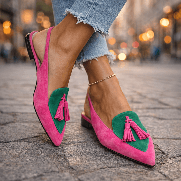 Eliza | Sandals with straps and tassels