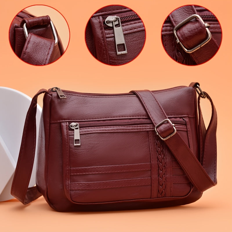 Elara™ Vintage Crossbody Shoulder Bag