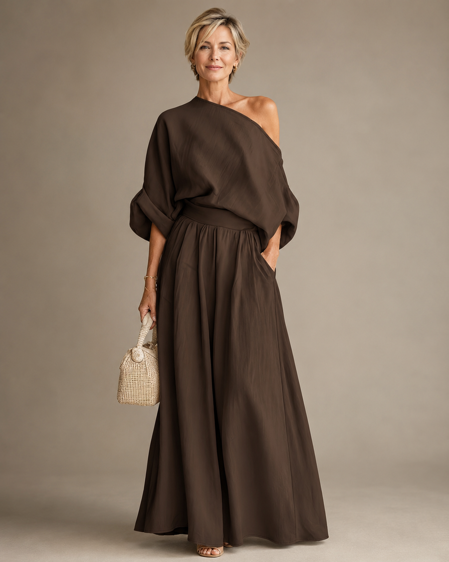 Eleanor™ | Elegant Linen Maxi Dress