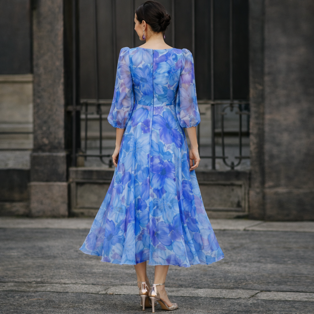Floral Print Midi Dress