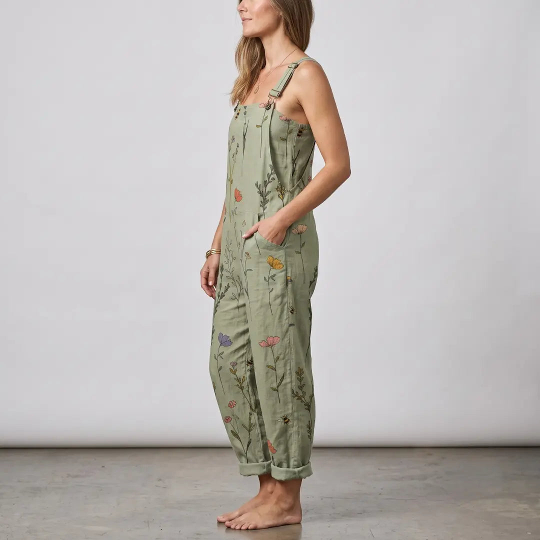 Comfortable Printed Dungaree