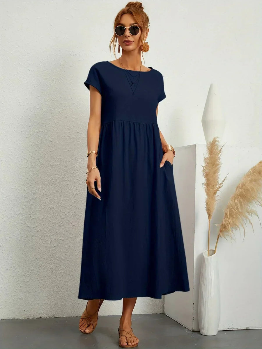 Gabrielle™ — Timeless Elegance Midi Dress