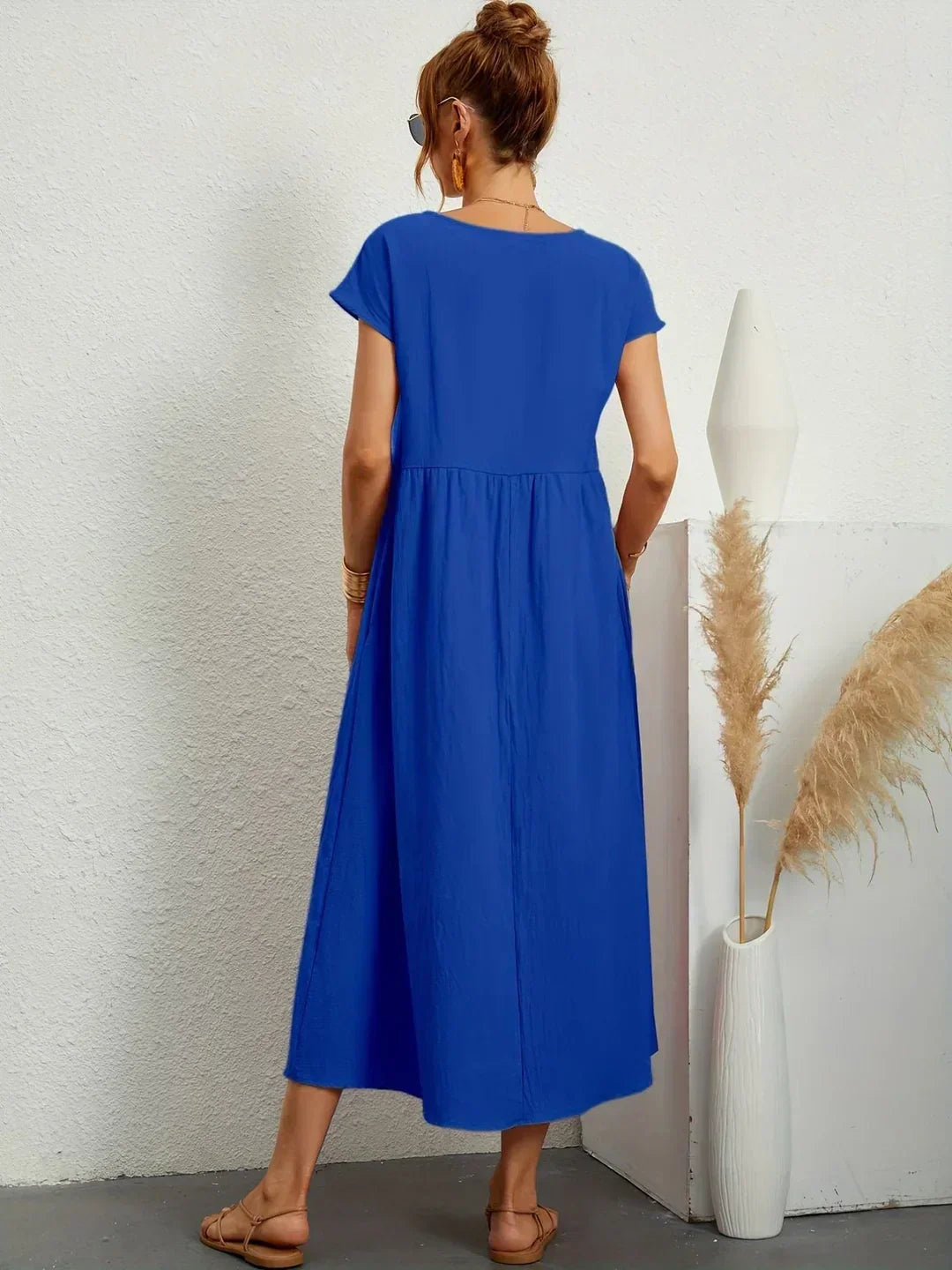 Gabrielle™ — Flowing Midi Dress with Timeless Elegance