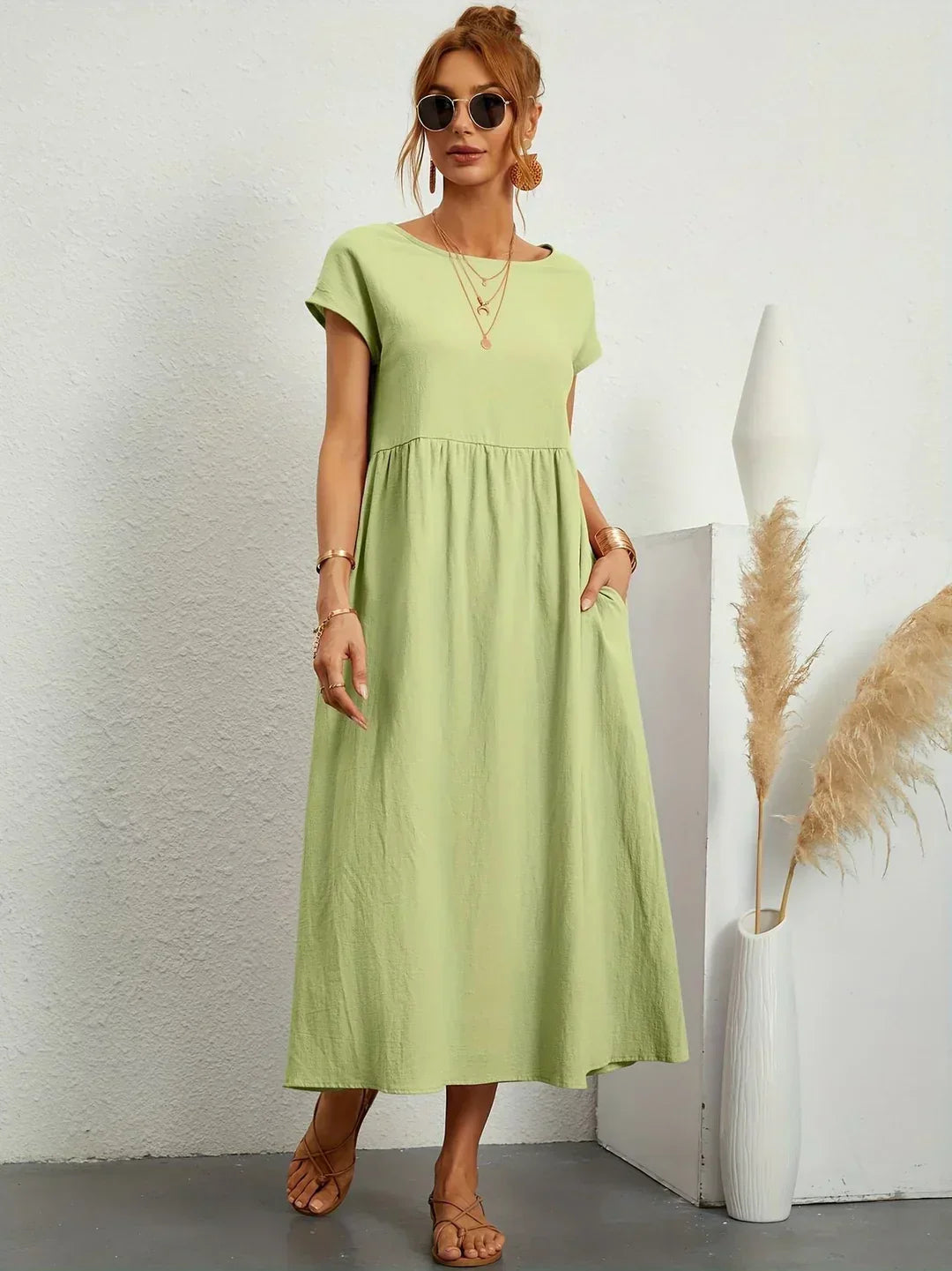 Gabrielle™ — Timeless Elegance Midi Dress