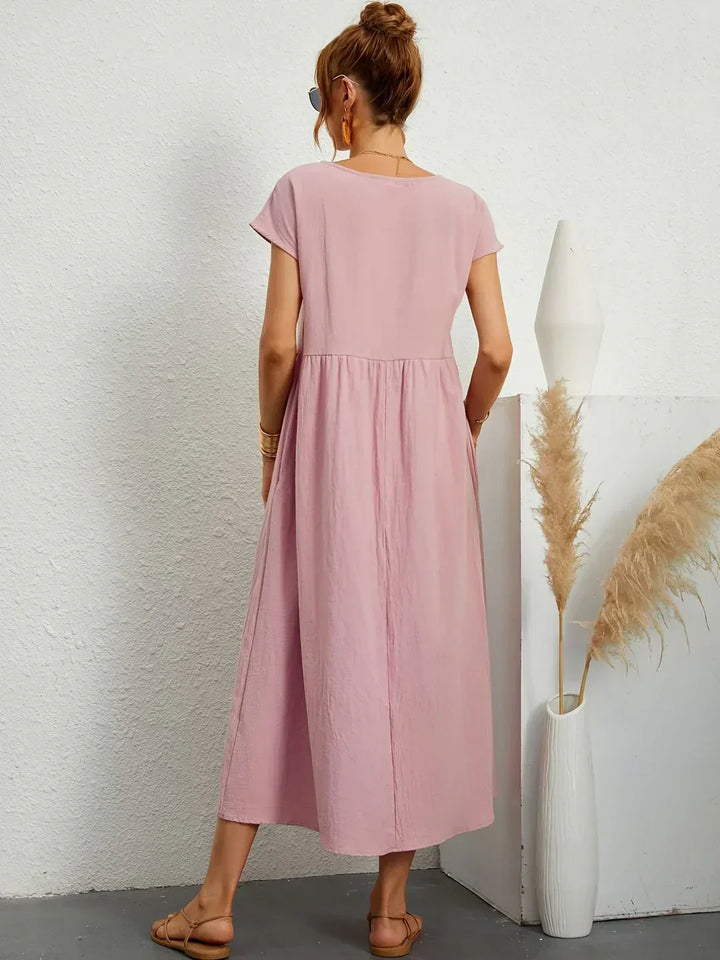 Gabrielle™ — Flowing Midi Dress with Timeless Elegance