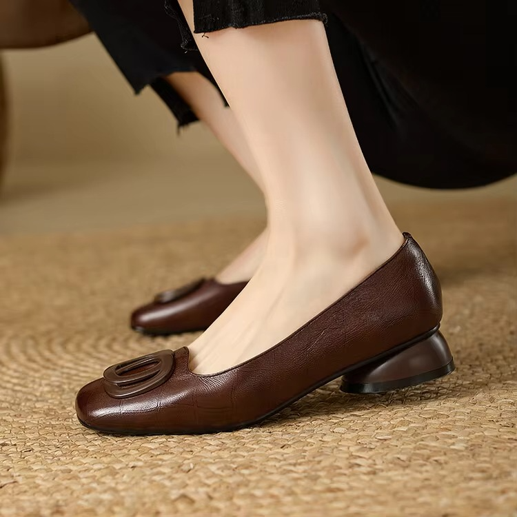Sophia | Elegant Leather Flats for Women