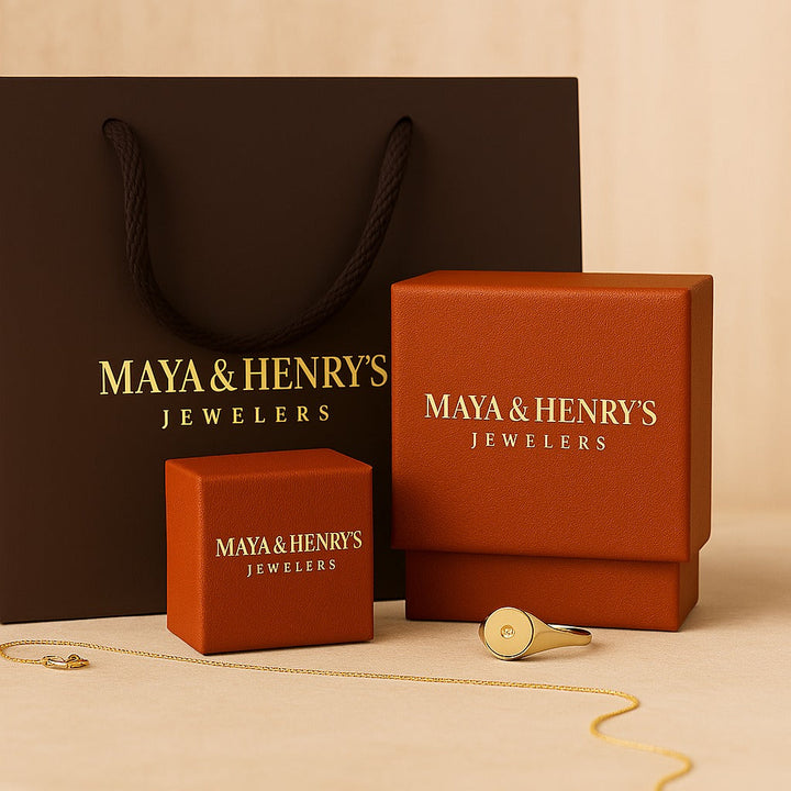 Nadine square earrings - Gold