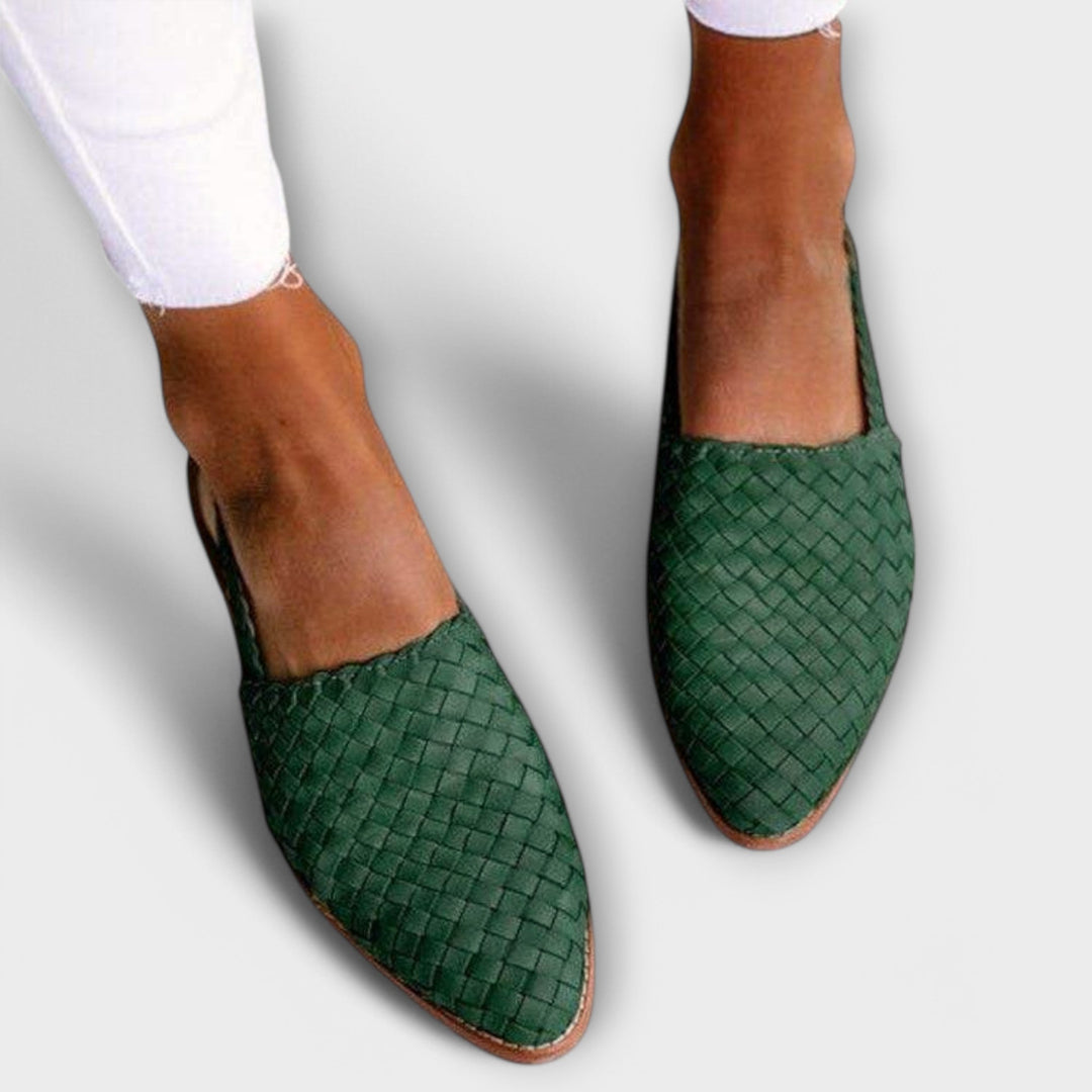 Aurora | Woven Slingback Loafer