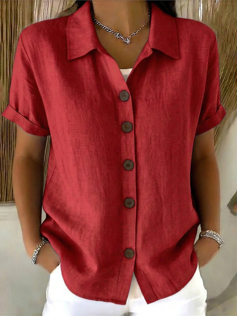 Avery™ Button Front Blouse