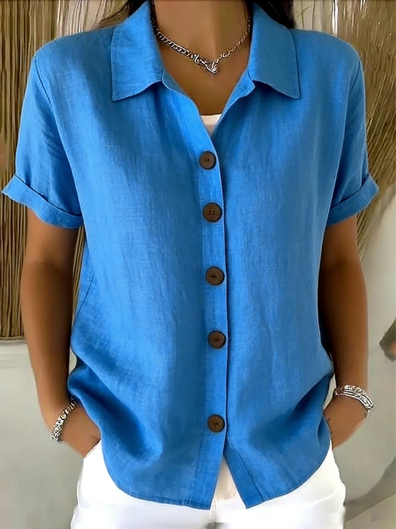 Avery™ Button Front Blouse