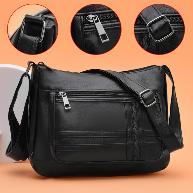 Elara™ Vintage Crossbody Shoulder Bag