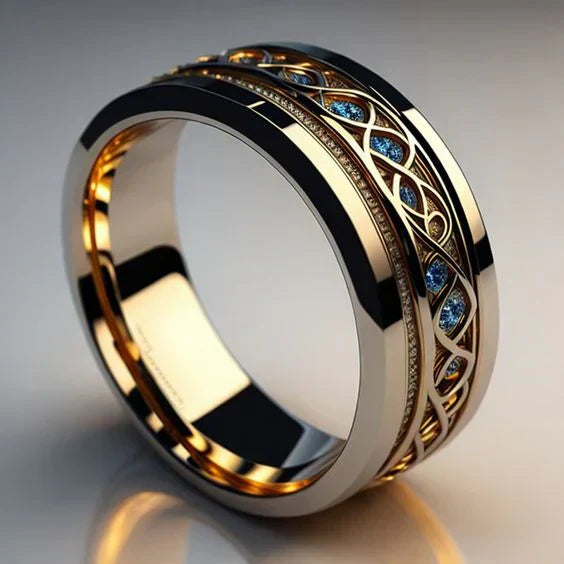 Vintage Golden Infinity Ring