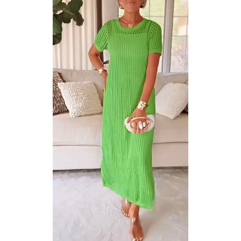 Elowira Layered Cut-Out Maxi Dress Set